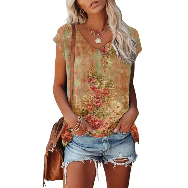 Women's 3D Digital Printing Sleeveless Multi color Top Ywxdt201 - Shop at LoveMi