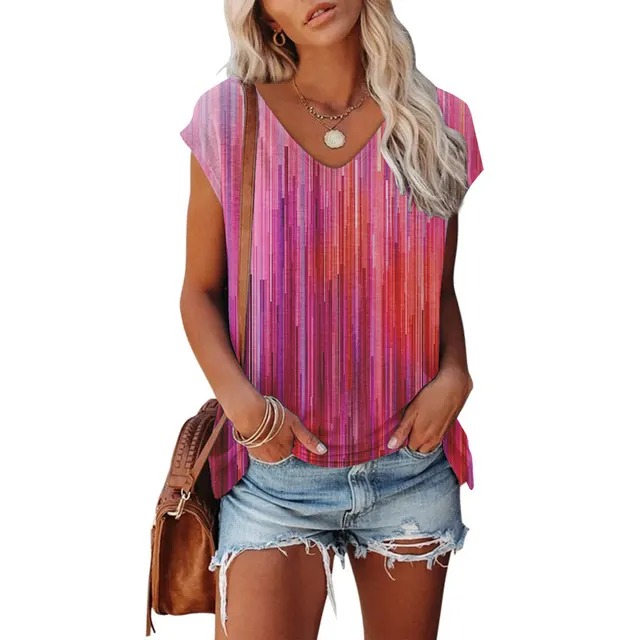 Women's 3D Digital Printing Sleeveless Multi color Top Ywxdt21 - Shop at LoveMi