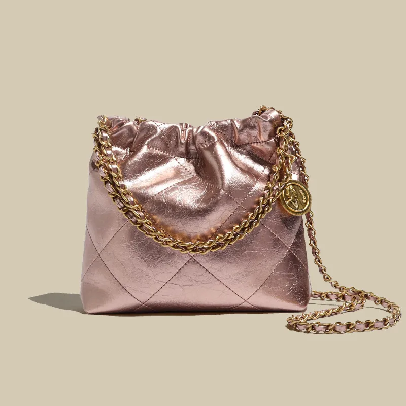 Special interest Design Rhombus Bucket Tote Bag Pink - Shop at LoveMi