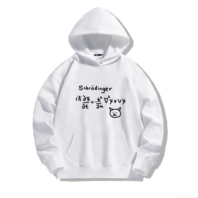 Schrodinger's Cat Hooded Pullover In Summer Hooded White - Shop at LoveMi