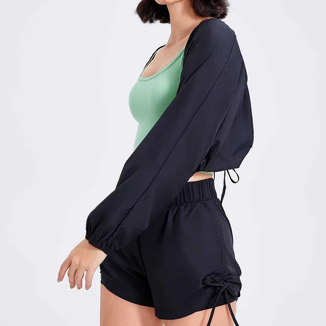 Women's UV proof Shawl Casual Exercise Cardigan Black - Shop at LoveMi