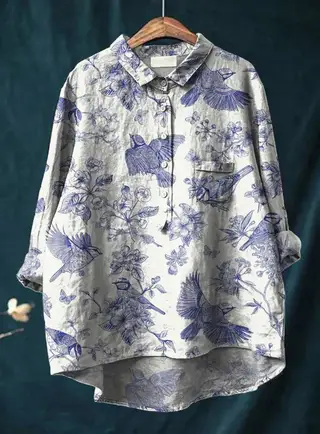 European And American Cardigan Style Women's Shirt - Style 04