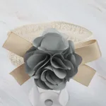 Flower Not Tight Wide Hair Band Headband - Gray