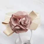 Flower Not Tight Wide Hair Band Headband - Pink Color