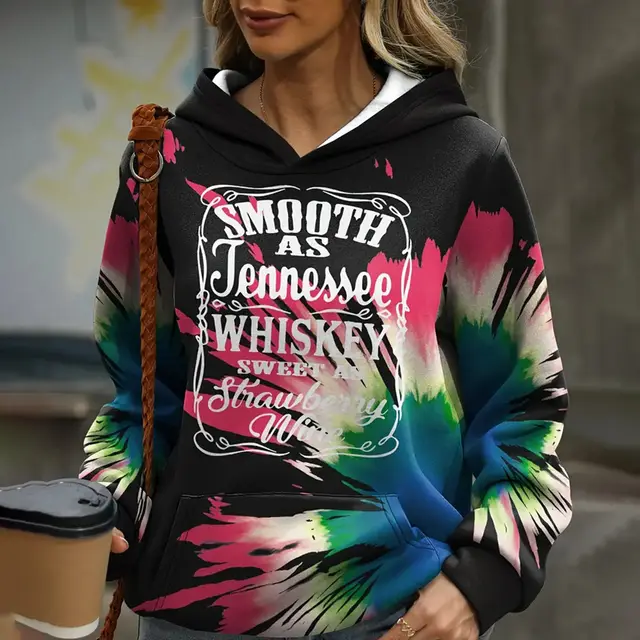 Multi Color Gradient Coloring 3D Printing Digital Hoodie Dhhgm2312118 - Shop at LoveMi