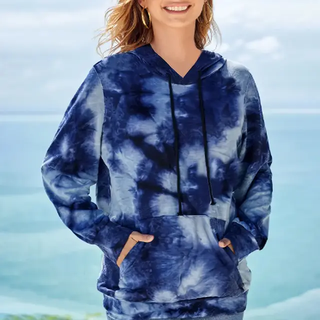Multi Color Gradient Coloring 3D Printing Digital Hoodie Dhhgm231211C - Shop at LoveMi