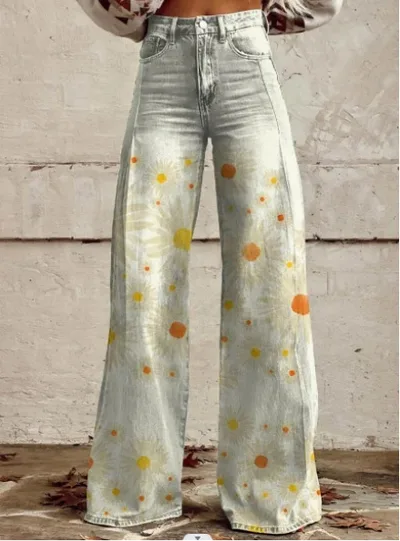 Plus Size Casual Thin Wide leg Women's Pants Mr1257 L - Shop at LoveMi