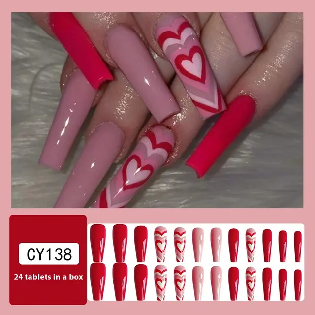 Ultra long Fake Nail Patch Wear Armor Cy138 - Shop at LoveMi