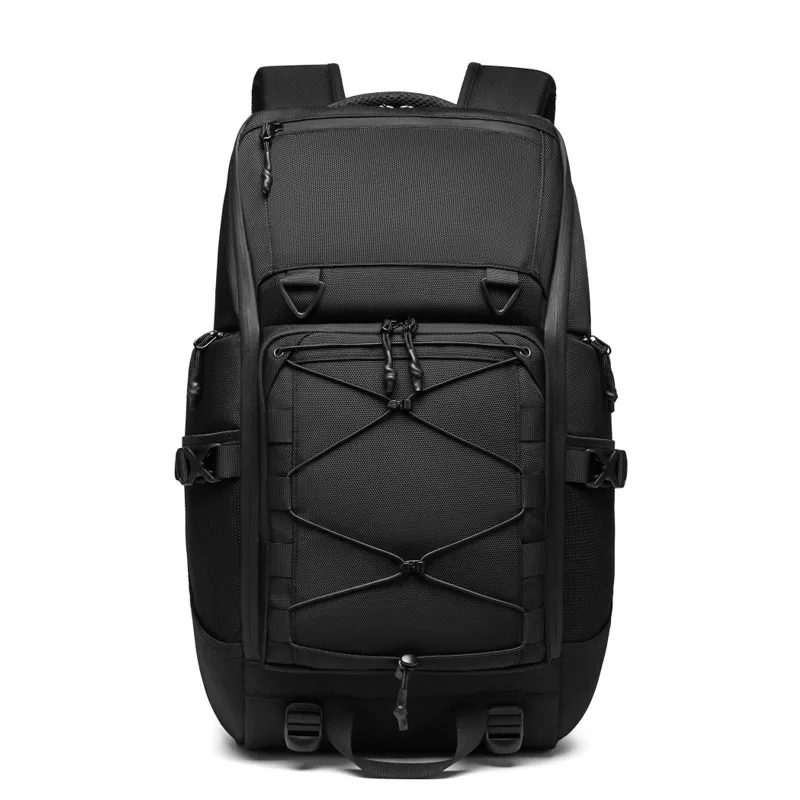 Large Capacity Outdoor Waterproof Camouflage Climbing Hiking Men's Backpack Black - Shop at LoveMi