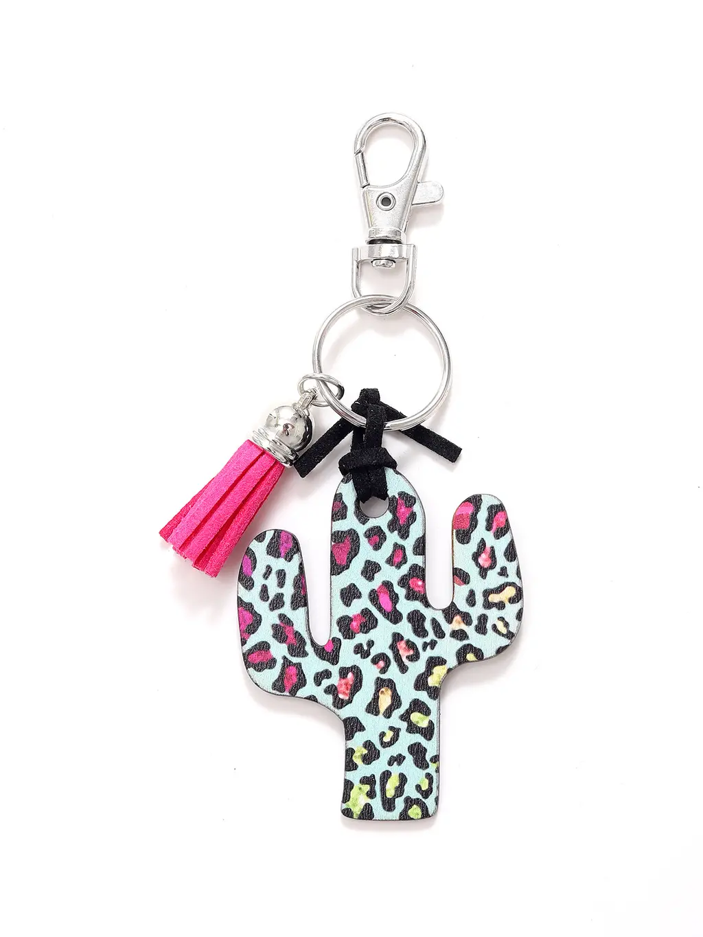 Wooden Cactus Keychain Leopard Flower - 20661 Models