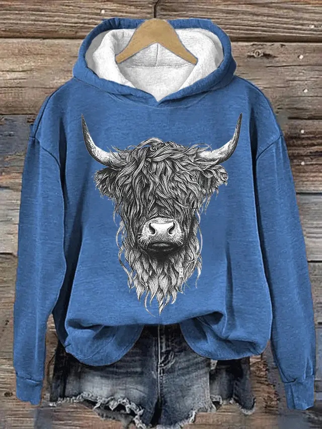 Haunted House Bull Head 3D Sweater Hoodie Ld743 Bu - Shop at LoveMi