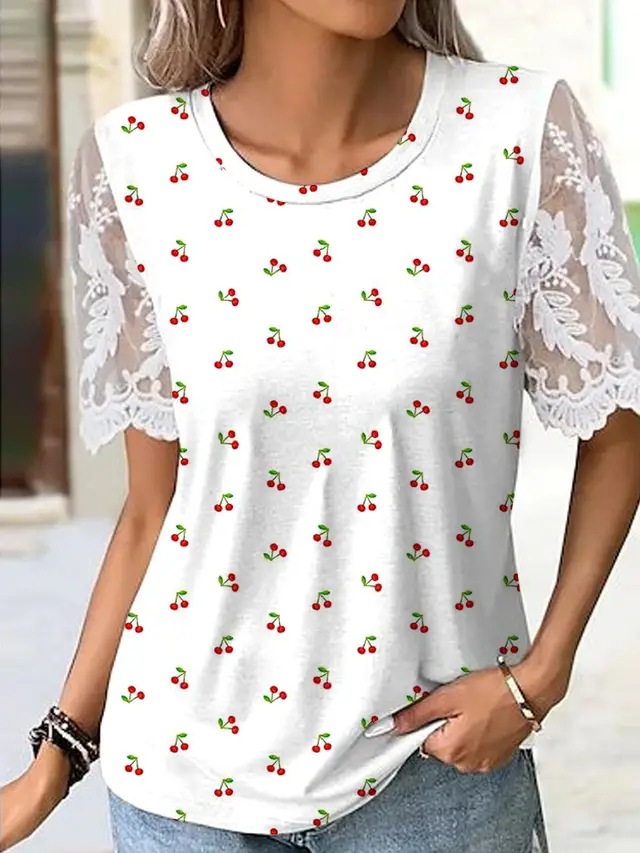 Women's Loose Fashion Digital Printed Pullover Figure 1 - Shop at LoveMi