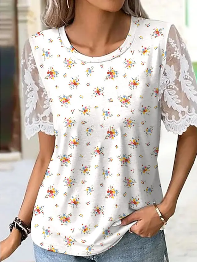 Women's Loose Fashion Digital Printed Pullover Figure 2 - Shop at LoveMi