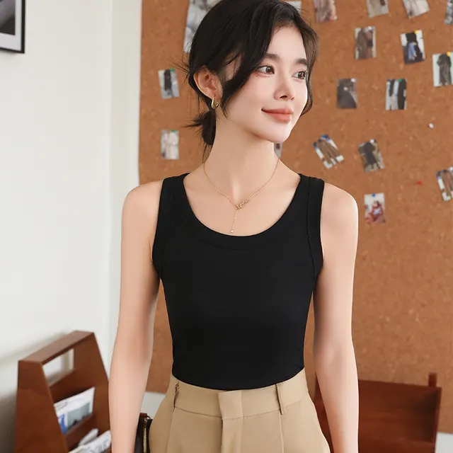 New Slim Thread Camisole For Women Black - Shop at LoveMi