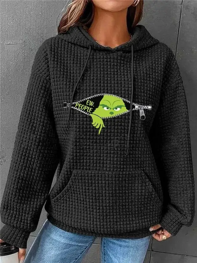 Hooded Long Sleeve Sweater All matching Loose G44Z606 - Shop at LoveMi