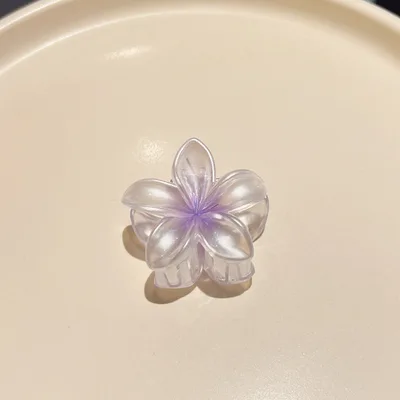 Candy Color Plumeria Rubra Grabber Clip Headdress Ld506 Purple - Shop at LoveMi