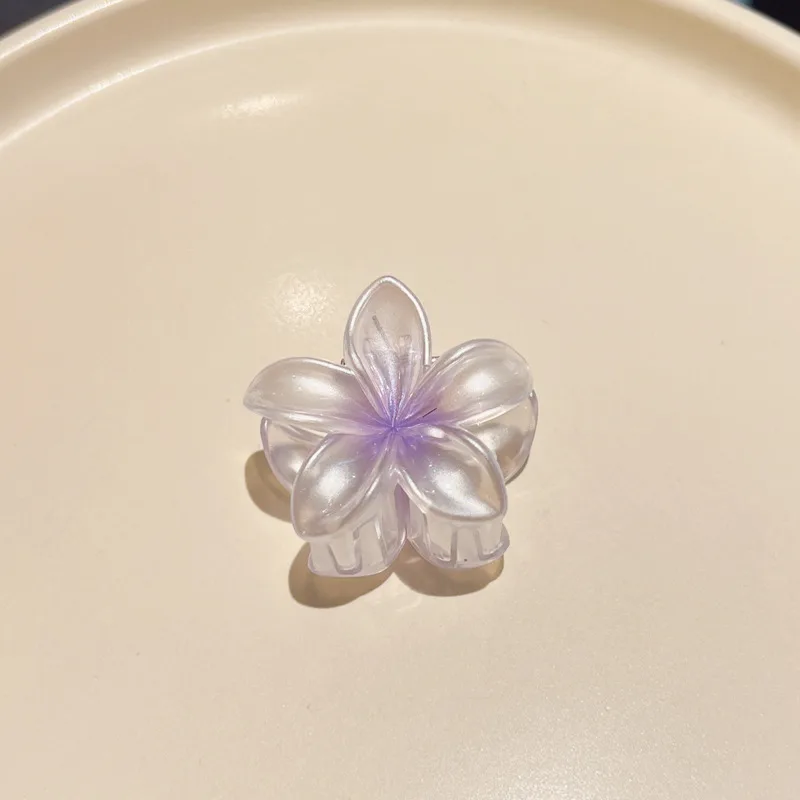 Candy Color Plumeria Rubra Grabber Clip Headdress - Ld506 Purple