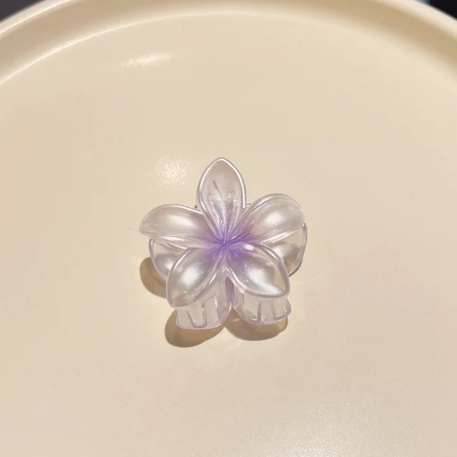Candy Color Plumeria Rubra Grabber Clip Headdress Ld506 Purple - Shop at LoveMi