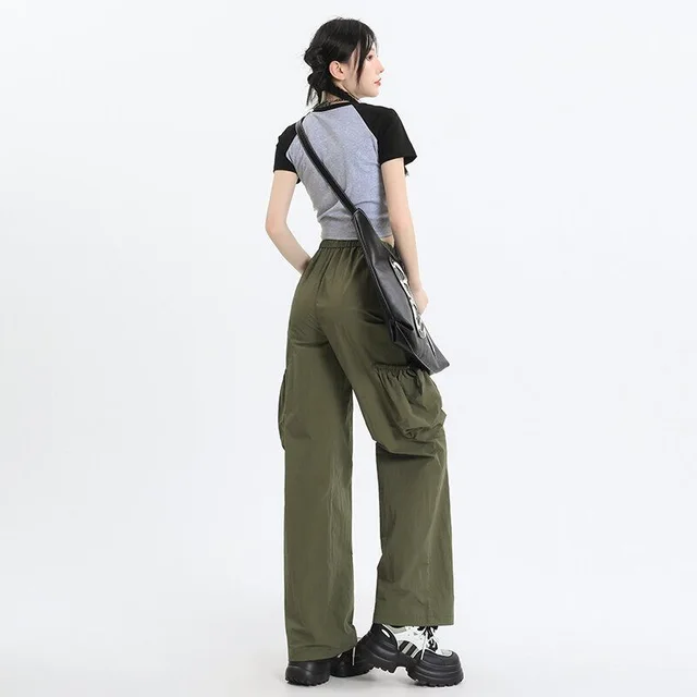 American Parachute Overalls Thin High Top Sports Tactical Pants Army Green Trousers - Shop at LoveMi