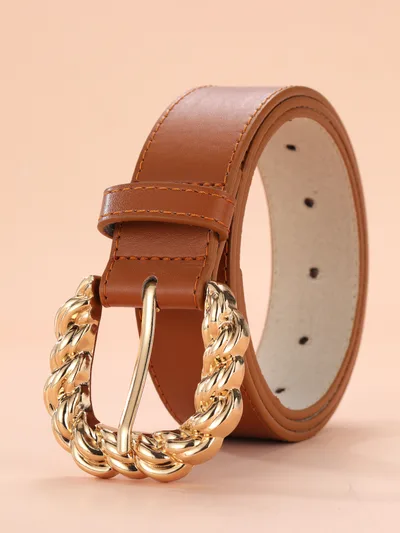 New Women's Simple All match Dress Pants Decorative Belt Camel - Shop at LoveMi