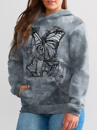 Vintage Plaid Hooded Sweatshirt Casual Drawstring 6Color 3Xl - Shop at LoveMi