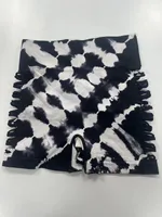 Tie-dye Yoga Bum Lift Shorts - Shorts Gray And White - View 1