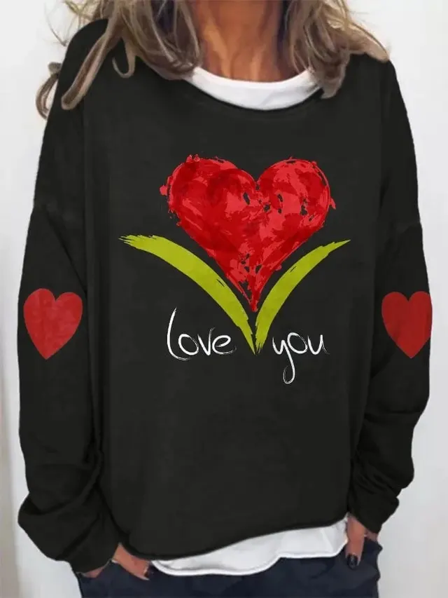 Loose Casual And Comfortable Round Neck Temperament Commute Style Sweater G67Z418 - Shop at LoveMi