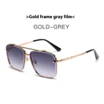 Gold Frame Gradient Gray
