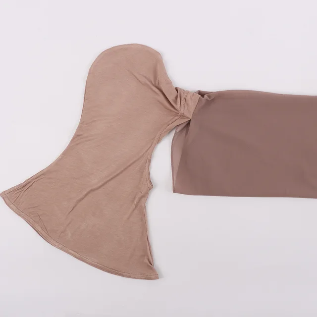 Modal Scarf Bottoming Hood Pearl Chiffon Women's Bag Scarf 17 Light Brown - Shop at LoveMi