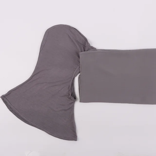 Modal Scarf Bottoming Hood Pearl Chiffon Women's Bag Scarf 4 Dark Gray - Shop at LoveMi