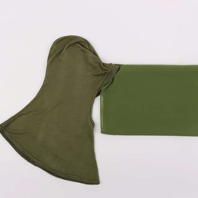 Modal Scarf Bottoming Hood Pearl Chiffon Women's Bag Scarf 9 Army Green - Shop at LoveMi