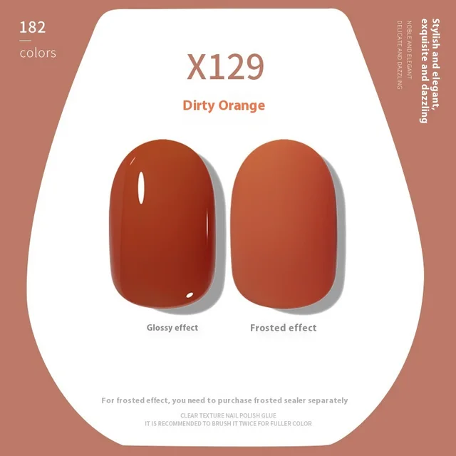 Nude Ice Transparent Color Cherry Red White UV Polish X129 - Shop at LoveMi