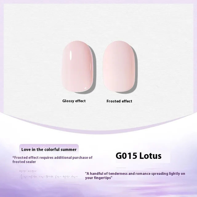 UV Polish White Nude Transparent Color Nail Beauty UV G015 - Shop at LoveMi