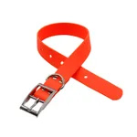 Factory PVC Plastic Waterproof Dog Collar Wear-resistant Dog Collar Out Dog Traction Collar Pet Supplies - Orange - View 1