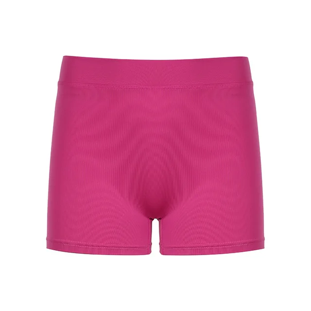 Women's Fashionable Personalized Casual Tight Shorts Pink - Shop at LoveMi