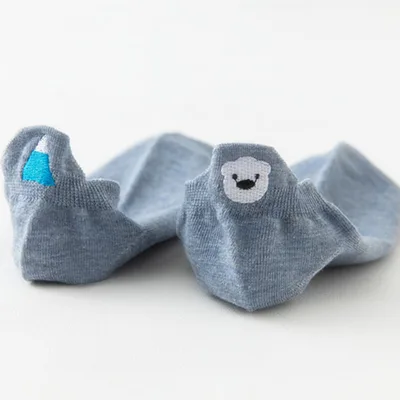 Spring And Summer Cotton Cartoon Boat Socks Blue - Shop at LoveMi