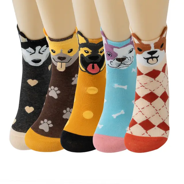 Women's Cotton Mid calf Length Socks Bone Dog - Shop at LoveMi