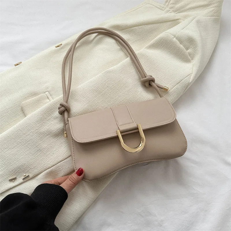 Retro Vachette Clasp New Shoulder Messenger Bag Khaki - Shop at LoveMi