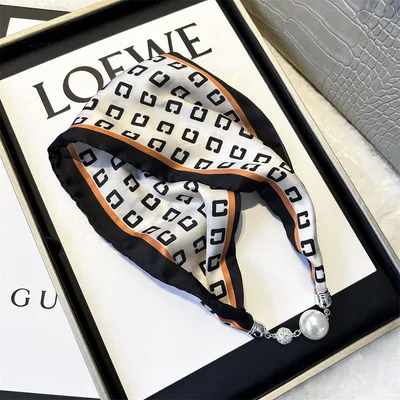 Women's Day Magnetic Suction Convenient Small Silk Scarf Popular Magnetic Snap Silk Scarf 28 - Shop at LoveMi