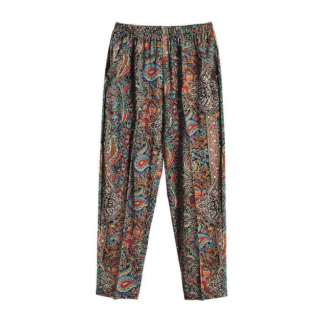Mom's Summer Thin Cropped Pants Anemone - Shop at LoveMi