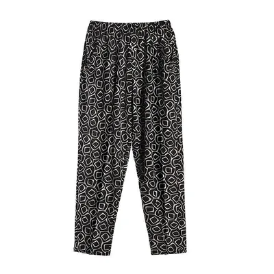 Mom's Summer Thin Cropped Pants Diamond Lattice 5Xl - Shop at LoveMi