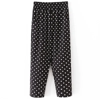 Mom's Summer Thin Cropped Pants Dot 4Xl - Shop at LoveMi