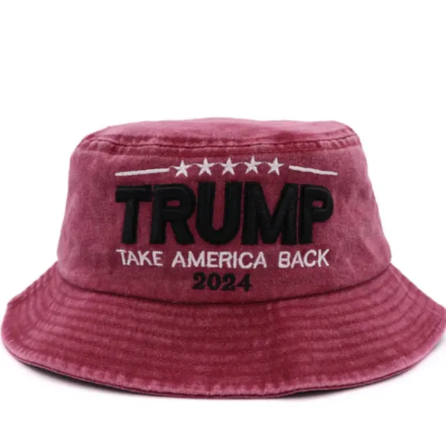 Bucket Hat US Presidential Election Hat Pt Washed Wine Red - Shop at LoveMi