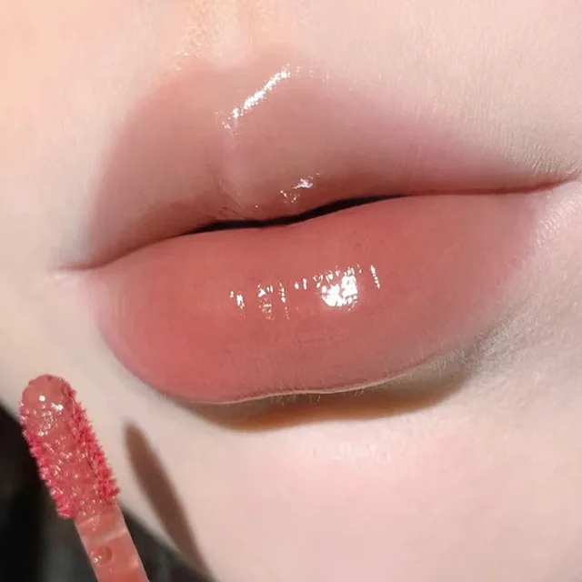 Clear Water Light Mirror Lip Lacquer Long Lasting Moisturizing Not Easy To Fade 01 Fig Pure Player - Shop at LoveMi