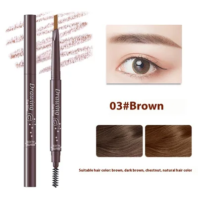 Long lasting Smudge free Lazy Eyebrow Pencil Middle Coffee Color Coffee Bar - Shop at LoveMi