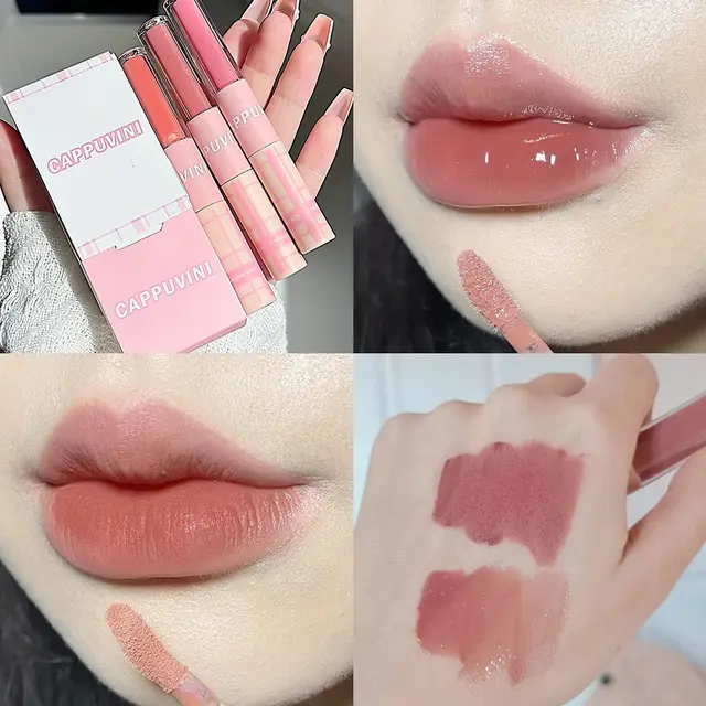 Double headed Lip Lacquer Mirror Water Light Student Beauty Lipstick 06 Dream Of Him - Shop at LoveMi