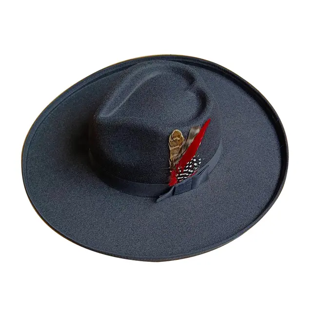 Big Brim Autumn And Winter Woolen Jazz Top Hat Ladies Style 25 - Shop at LoveMi