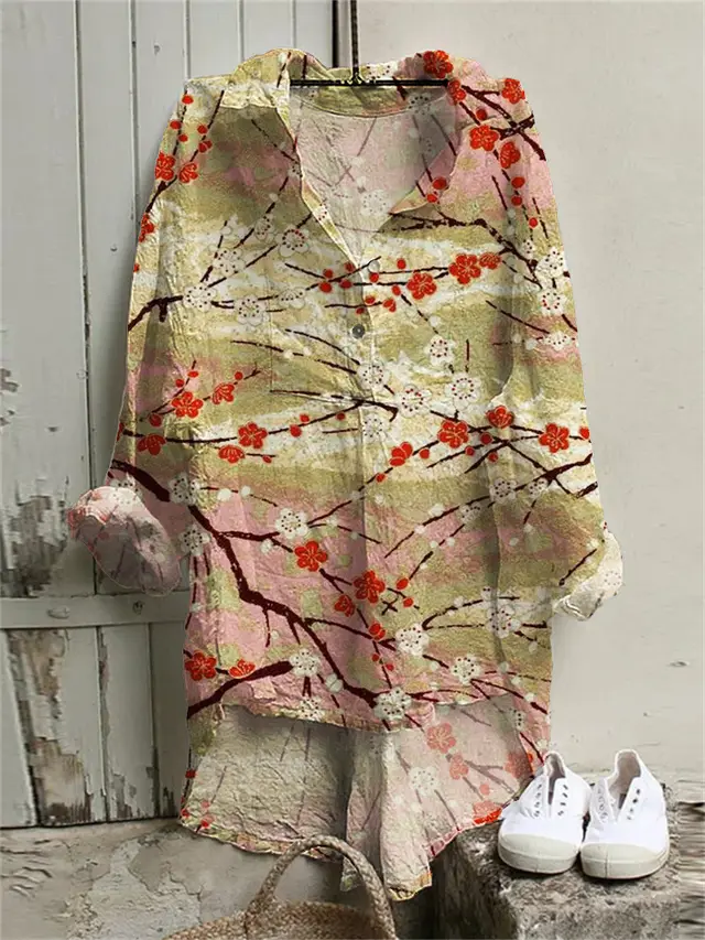 European And American Autumn And Winter Plus Size Women's Clothes Shirt Dress 3D Printing Type A - Shop at LoveMi