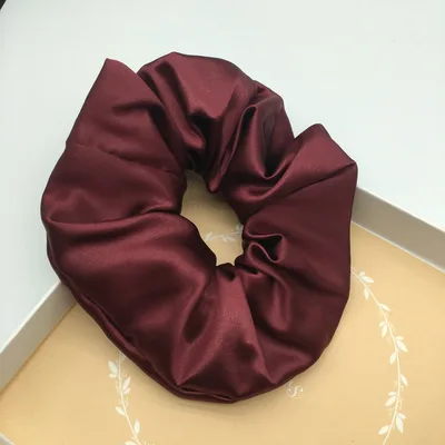 22mmS Version Silk Hair Rope Wine Red - Shop at LoveMi