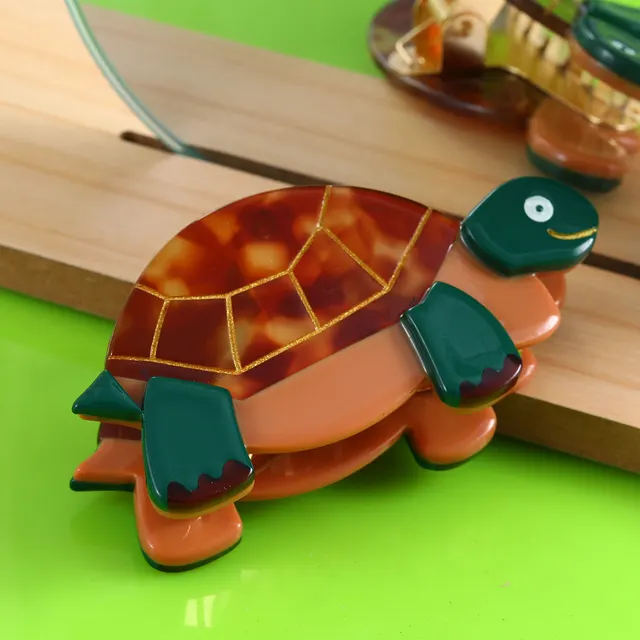 Car Turtle Dinosaur Sausage Dog Barrettes Female H408 - Shop at LoveMi